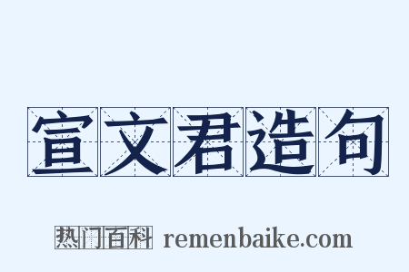 宣文君造句是什么意思的图片